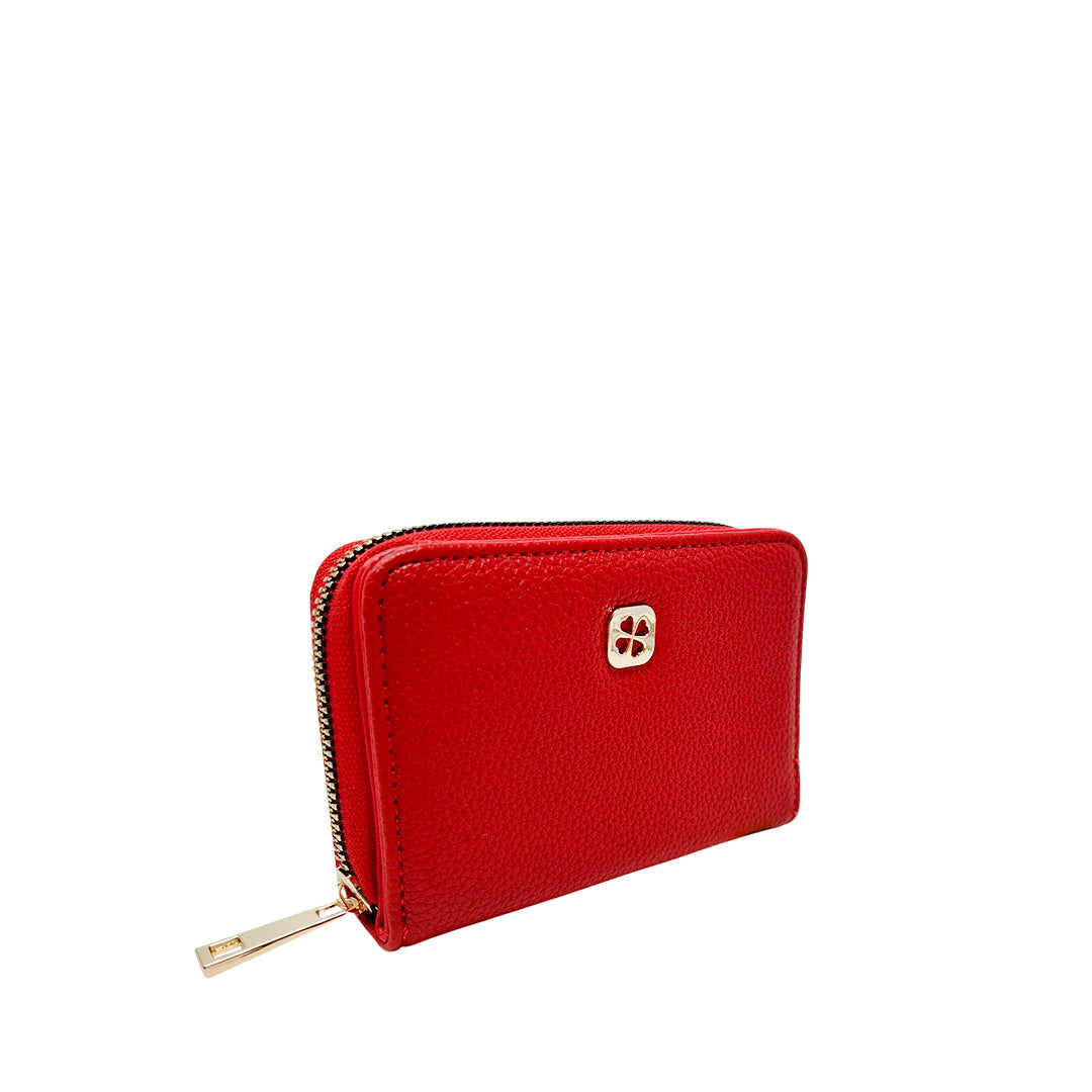 Billetera Karli para mujer color rojo