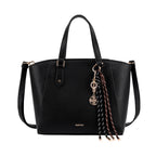 Cartera satchel Velia para mujer color negro