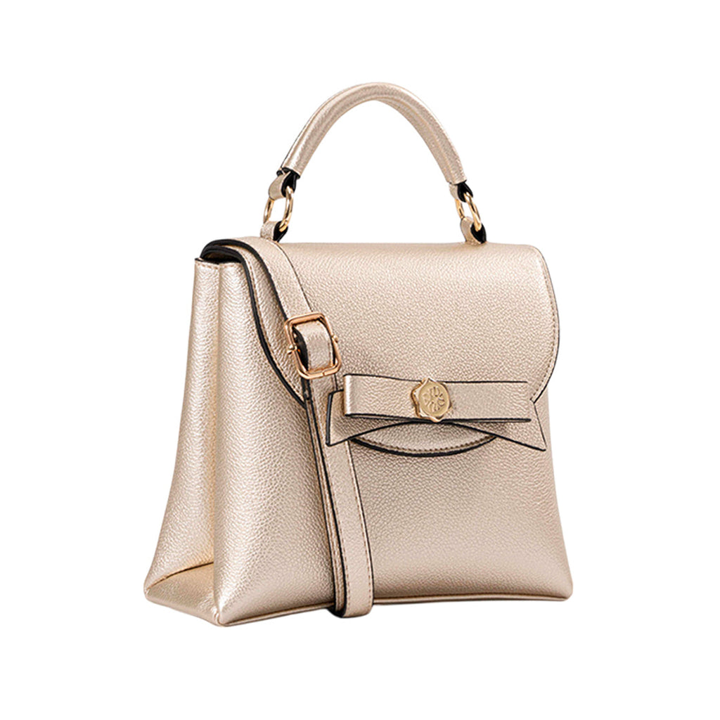 Cartera crossbody Toni para mujer color bronce