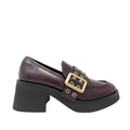 Mocasines de tacón Bridgeton para mujer color vino