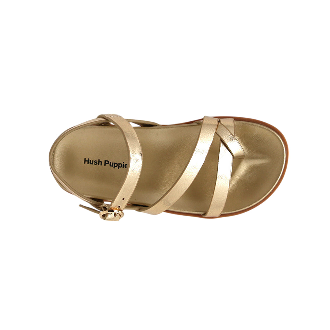 Sandalias Mali para niña color dorado