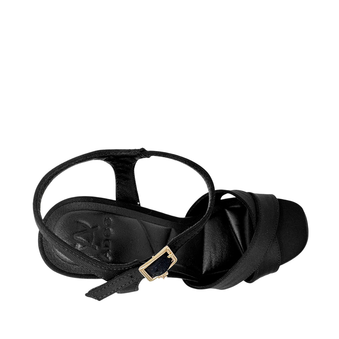 Sandalias de tacón Quilzel para mujer color negro