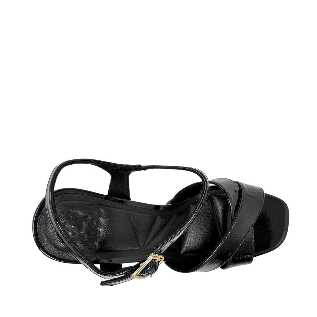 Sandalias de tacón Quilzel para mujer color negro