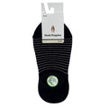Calcetines invisibles Stripes para mujer color negro