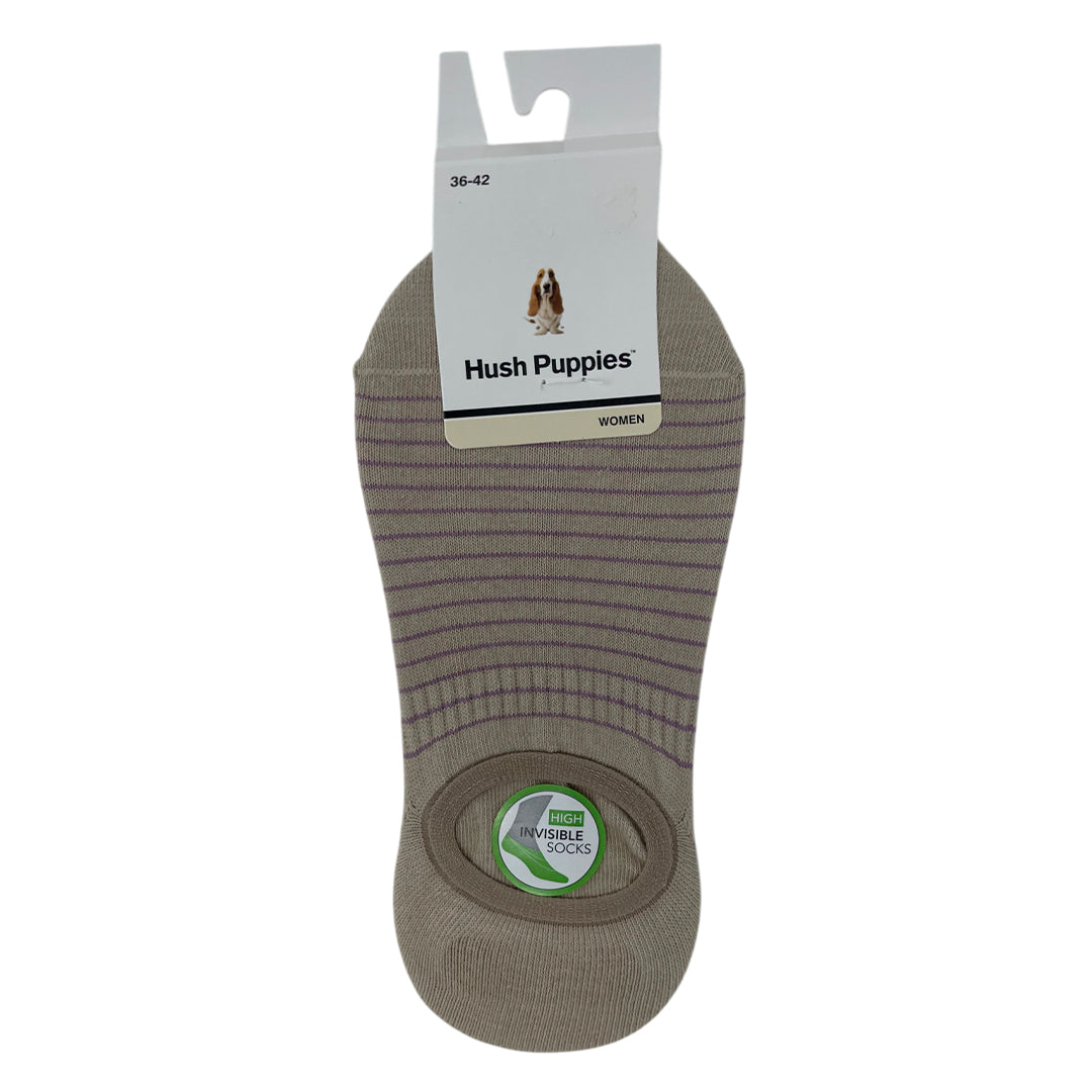 Calcetines invisibles Stripes para mujer color beige