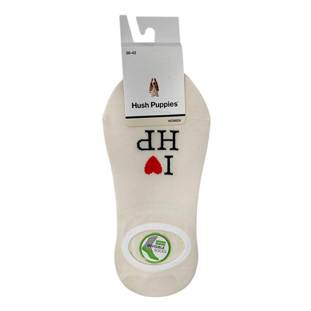 Calcetines invisibles Ilove para mujer color crema