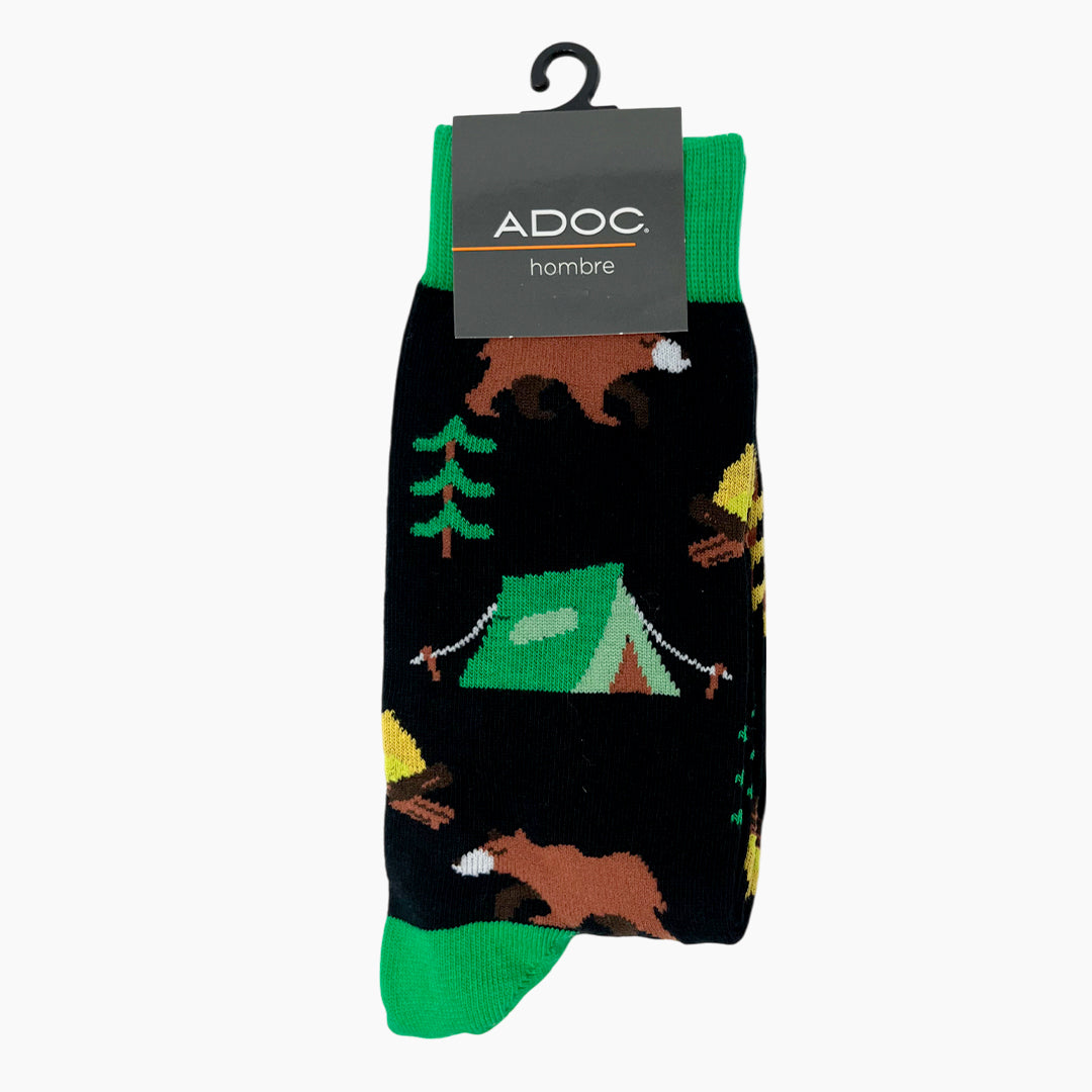 Calcetines Camping unisex color negro