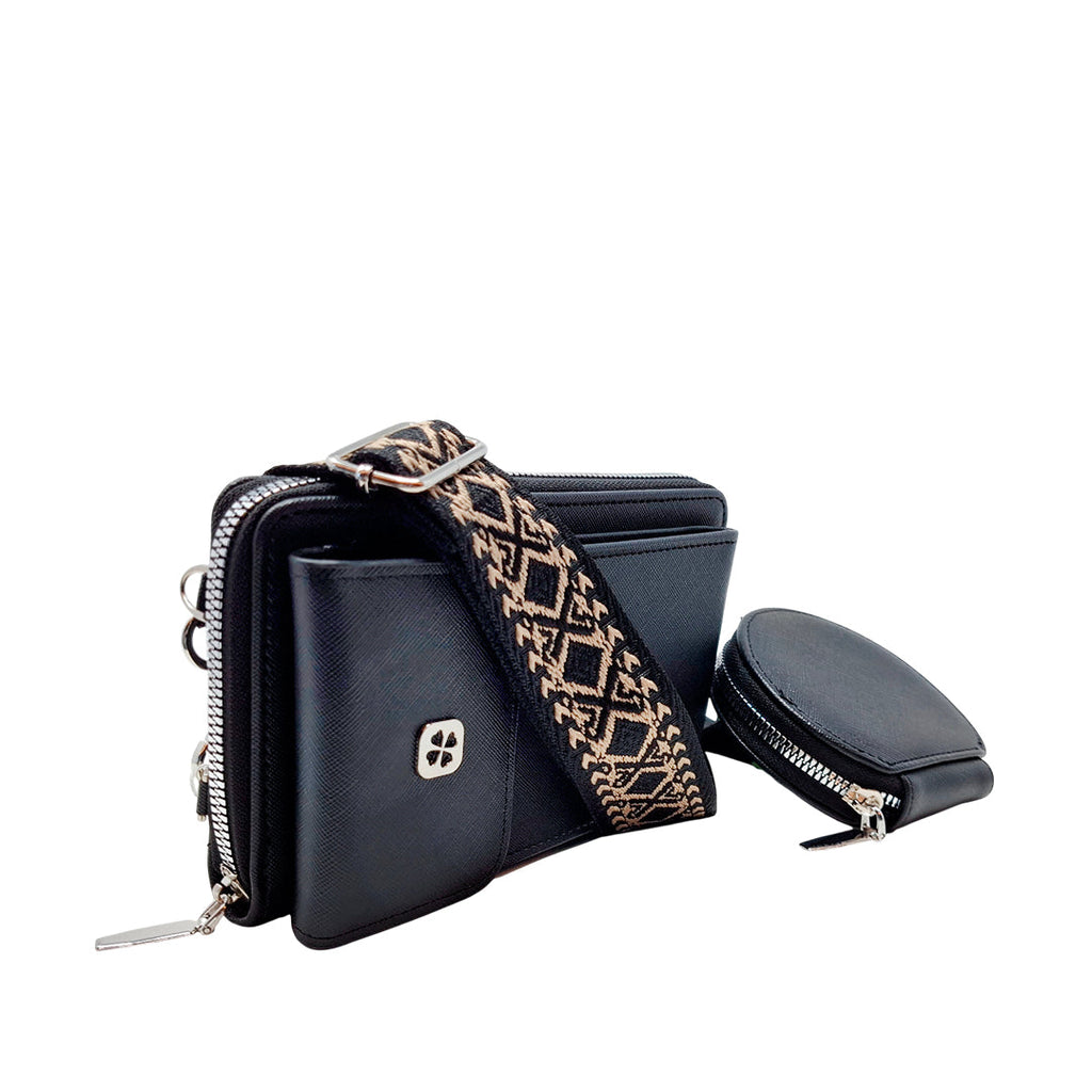Billetera Lory para mujer color negro