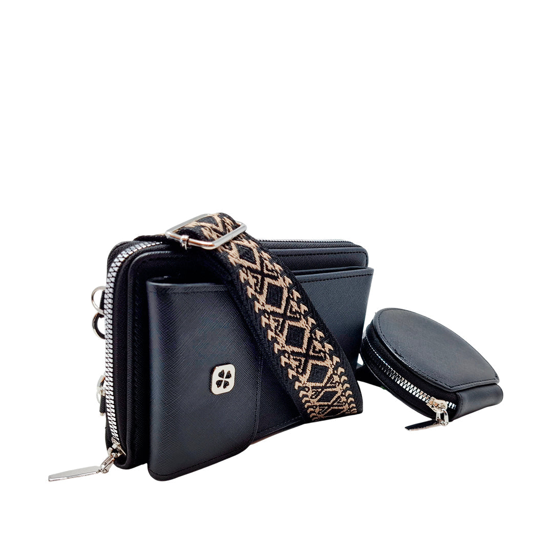 Billetera Lory para mujer color negro