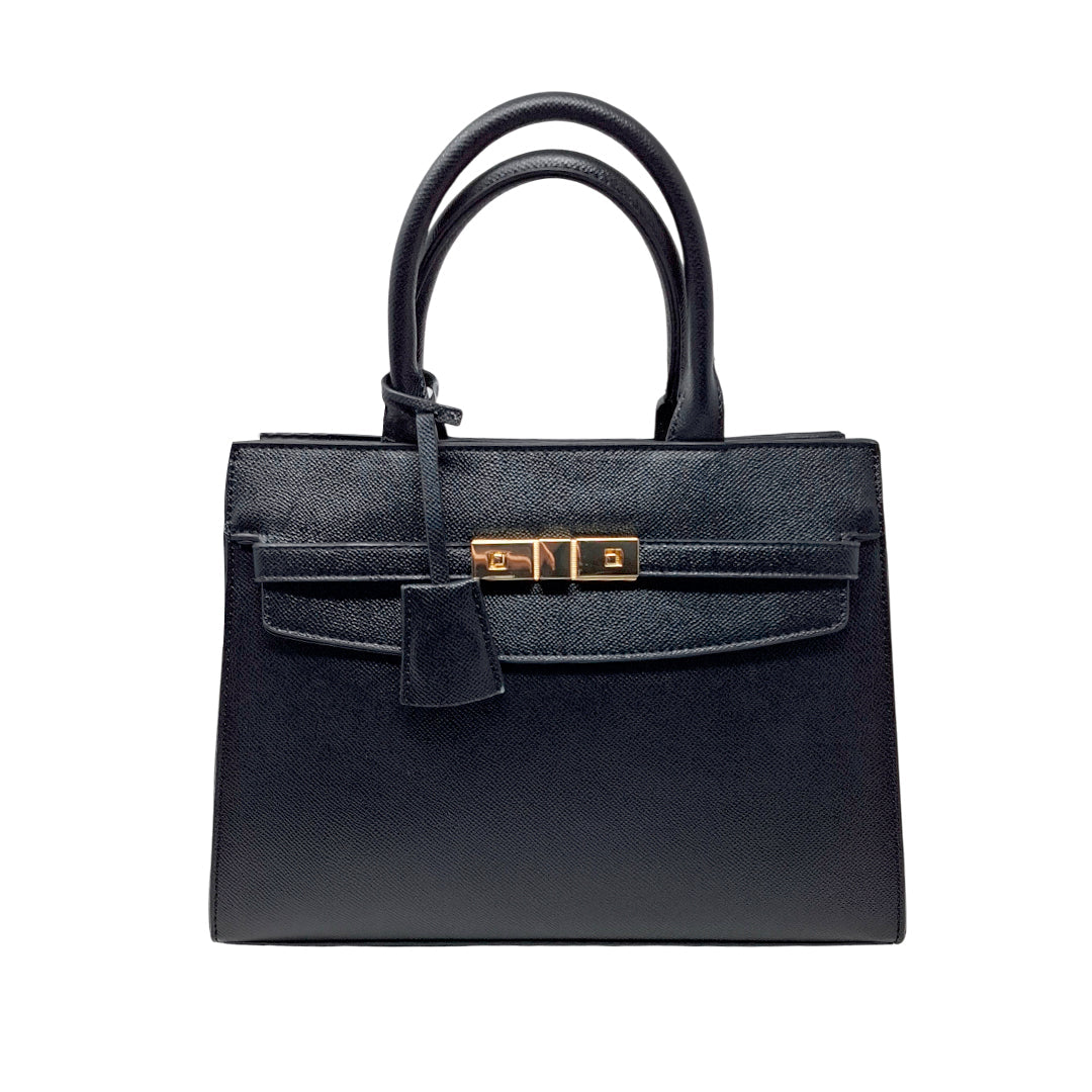 Cartera satchel Alice para mujer color negro