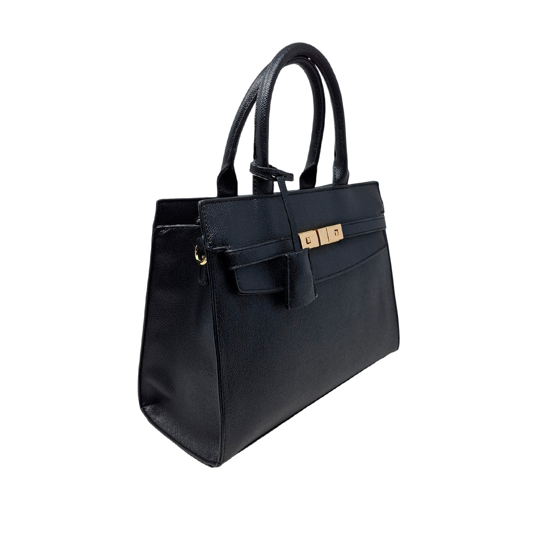 Cartera satchel Alice para mujer color negro