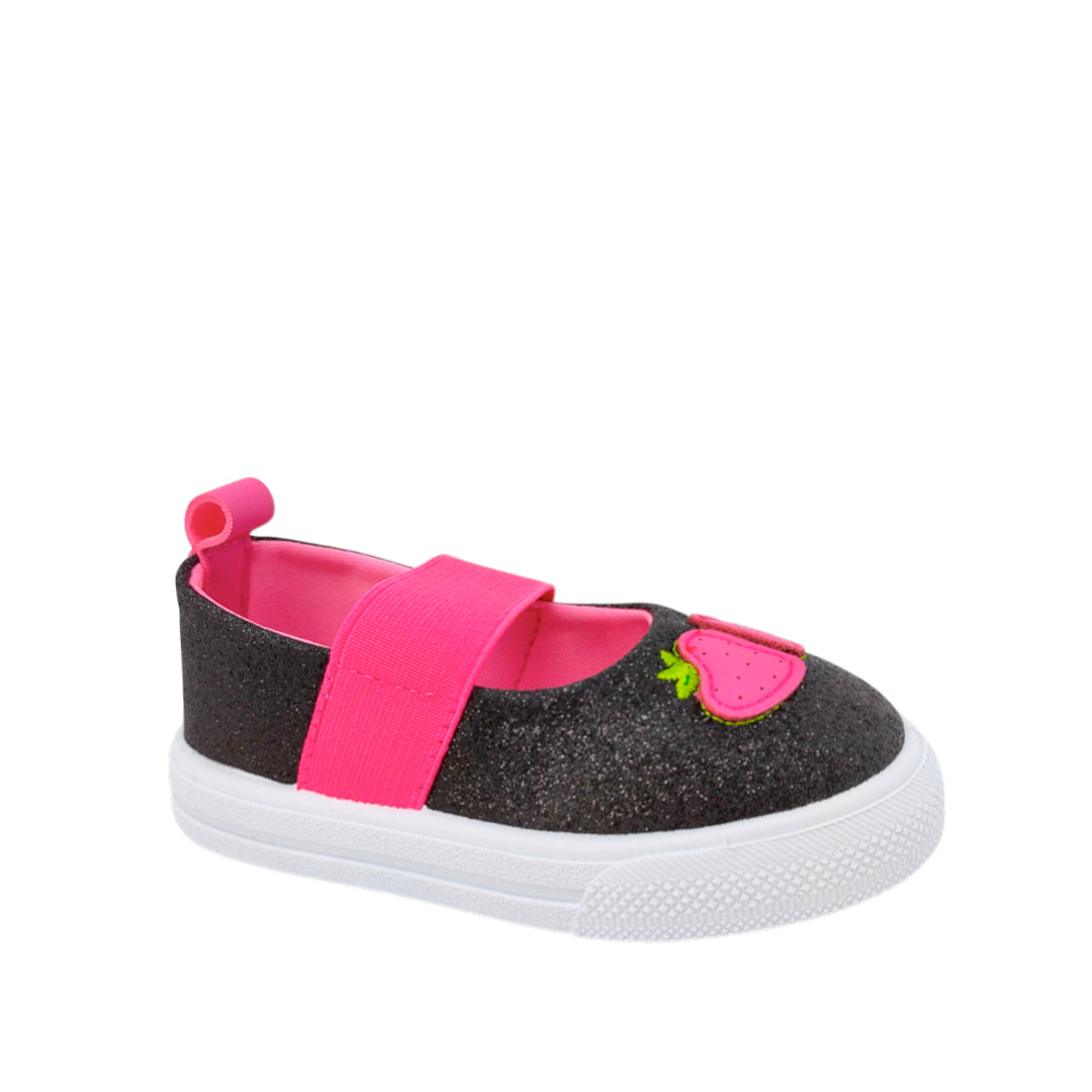 Canvas Gaby para infante color negro