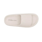Sandalias flats Emma para mujer color hueso