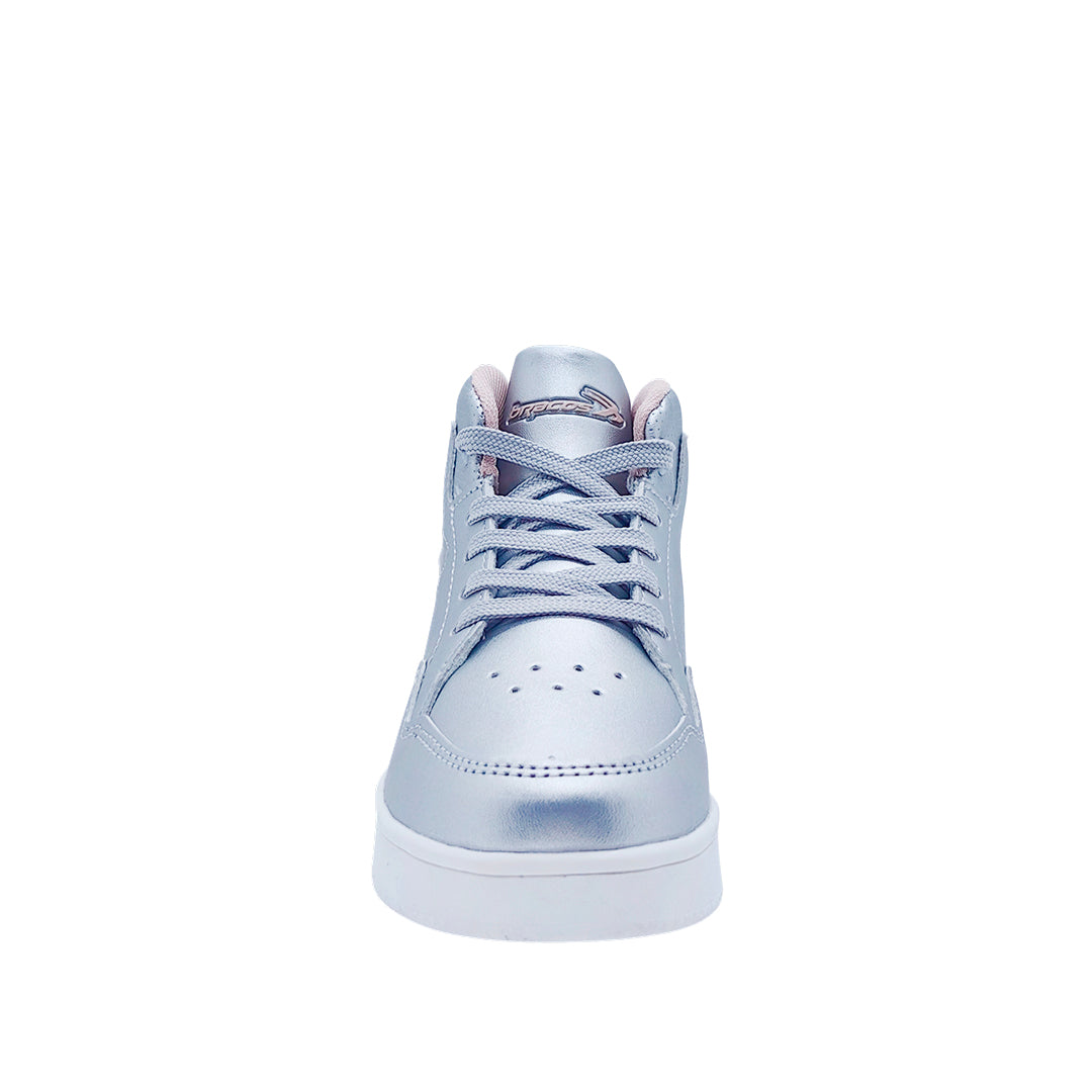 Sneakers Dani para niña color plateado