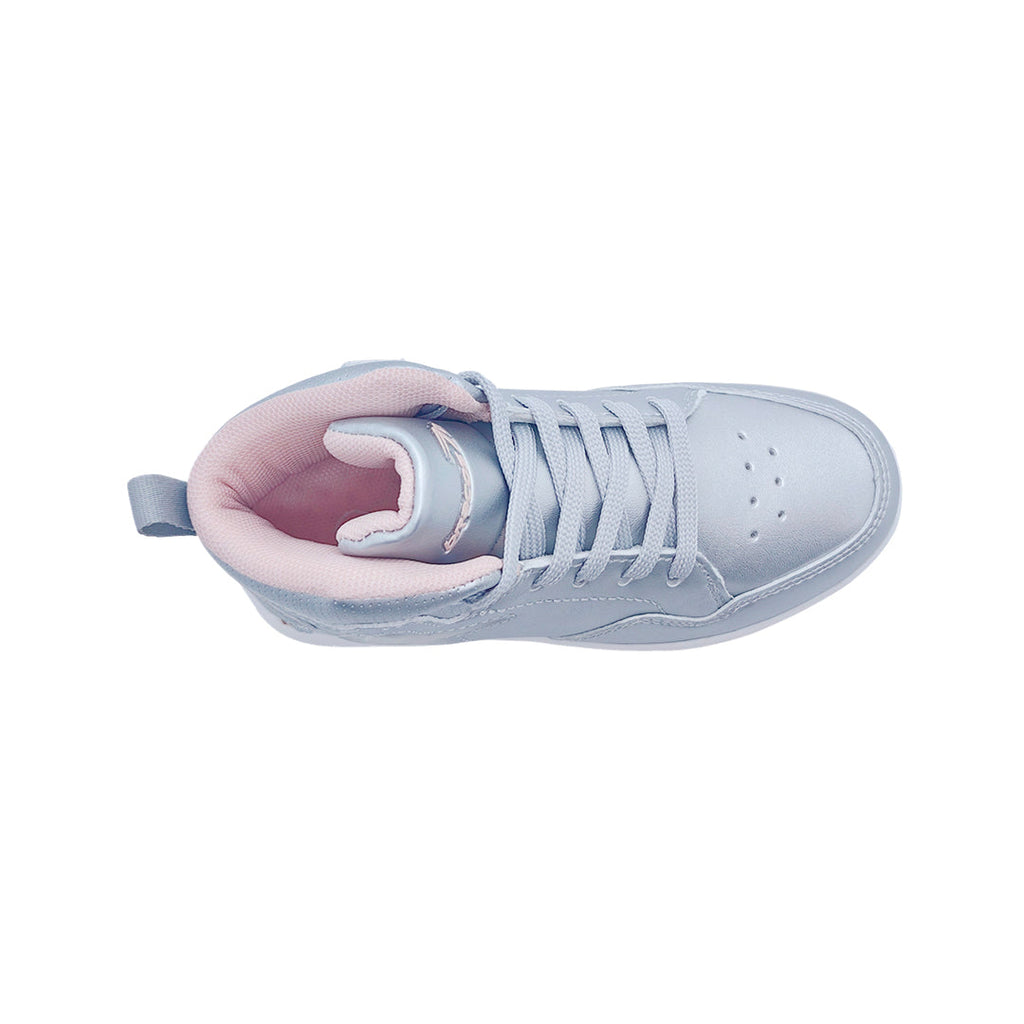 Sneakers Dani para niña color plateado