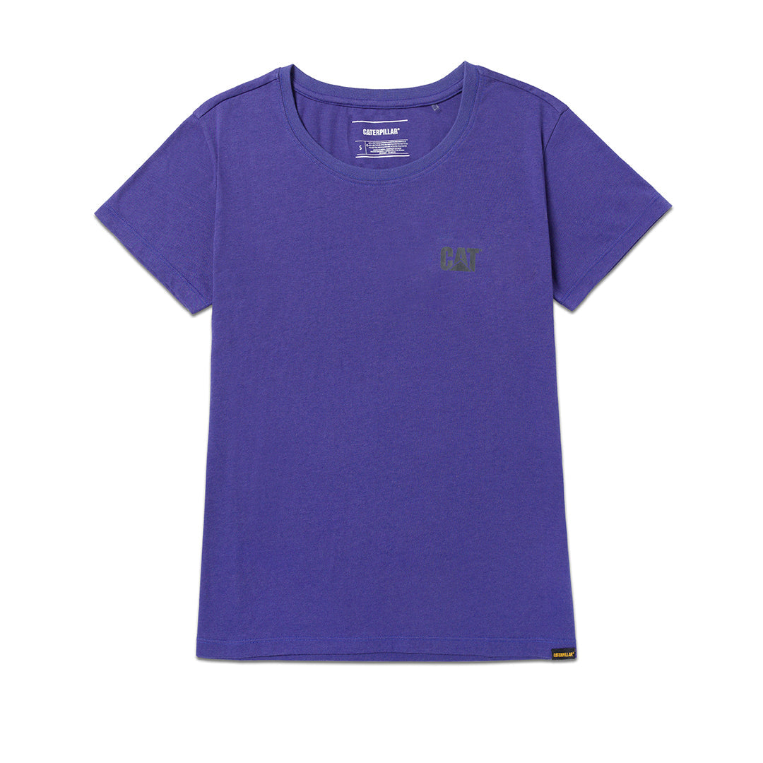 Camiseta Cat Logo para mujer color morado