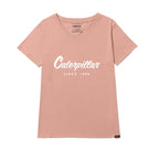 Camiseta Metallic V-Neck para mujer color rosado