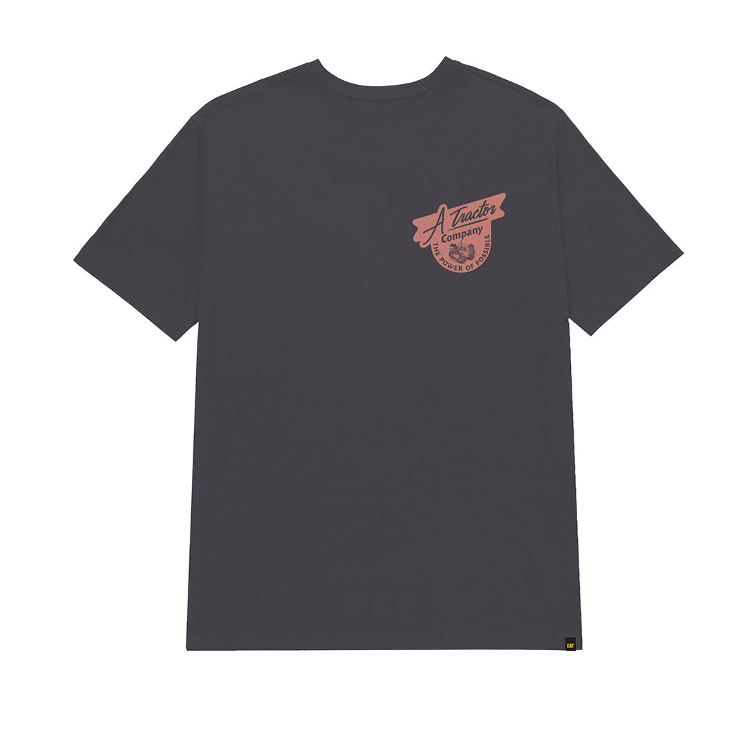 Camiseta Heritage Tractor para hombre color negro