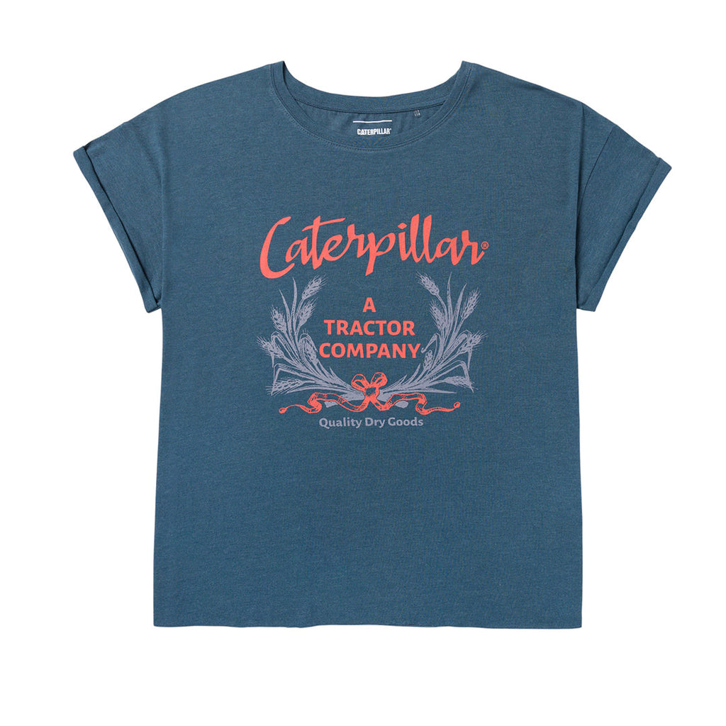 Camiseta Relaxed Graphic para mujer color azul