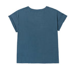 Camiseta Relaxed Graphic para mujer color azul