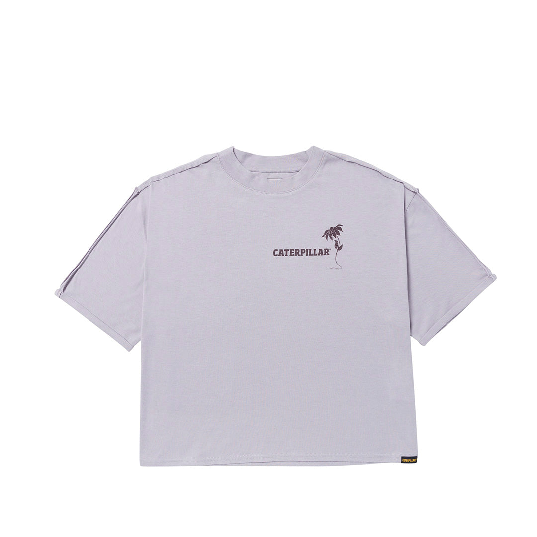 Camiseta Oversize Graphic para mujer color lila