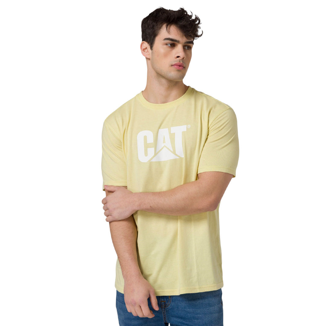Camiseta Cat Logo para hombre color amarillo