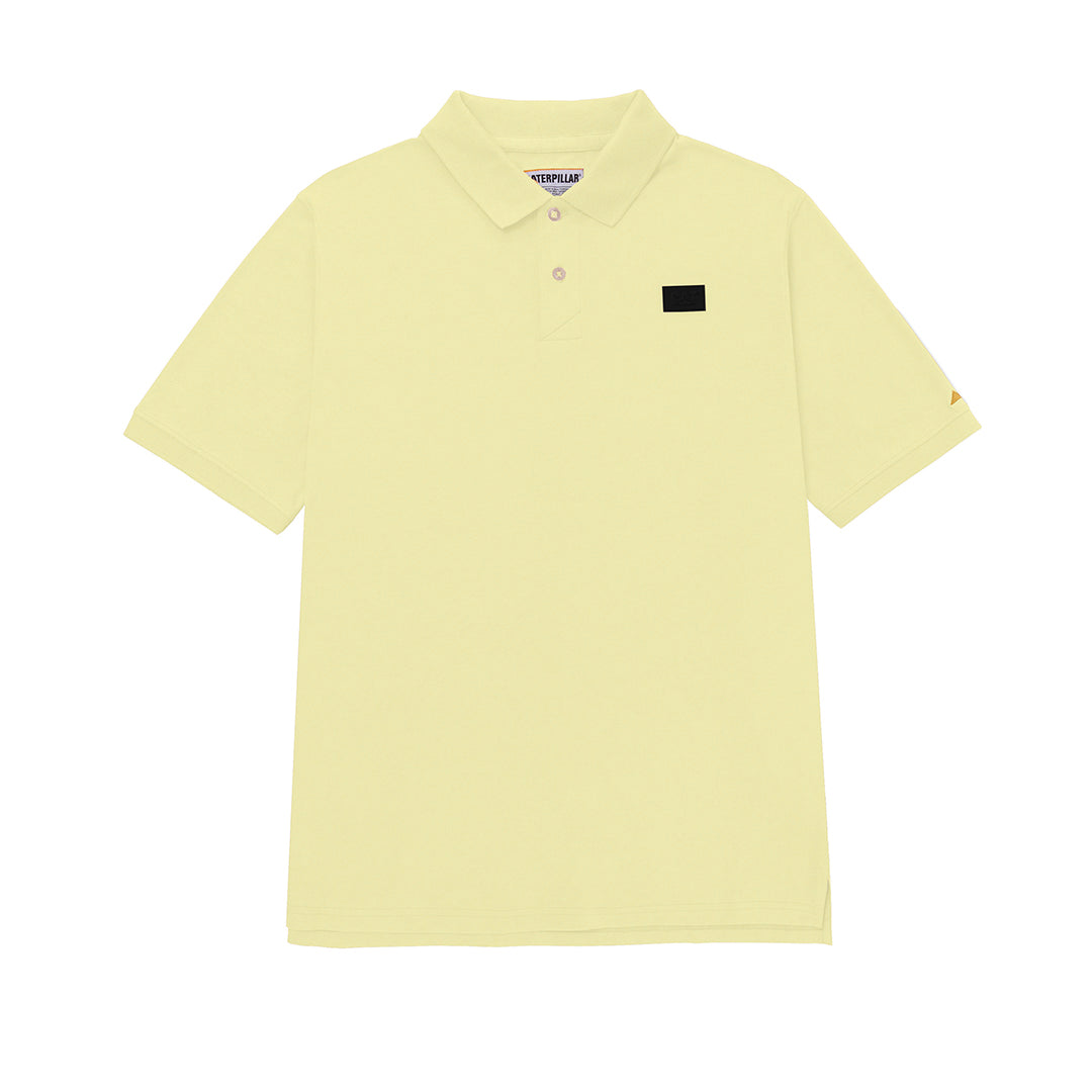 Camisa polo Cat Logo Jersey para hombre color amarillo