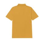 Camisa polo Cat Logo Pique para hombre color amarillo