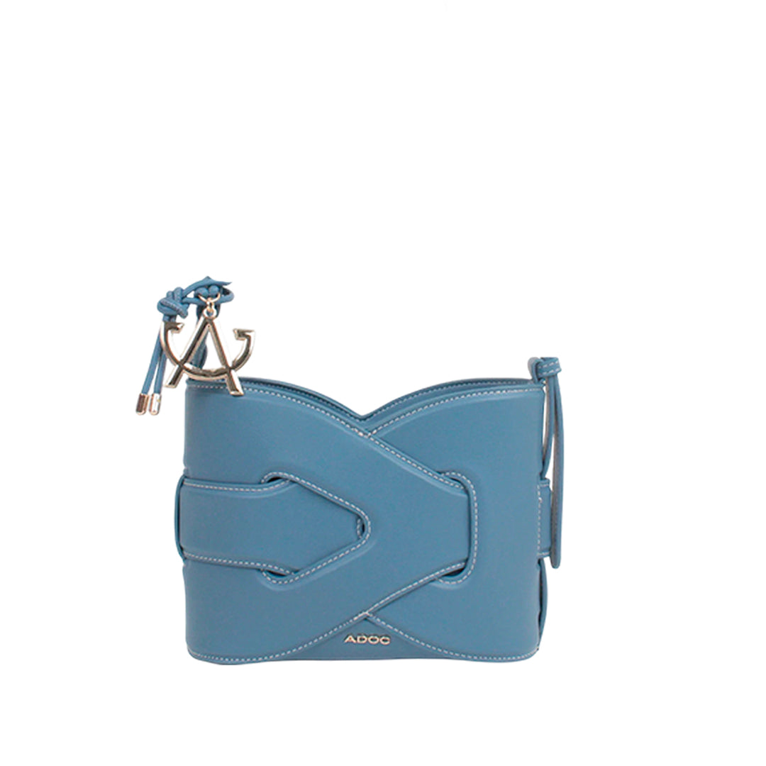 Cartera crossbody Femi para mujer color celeste