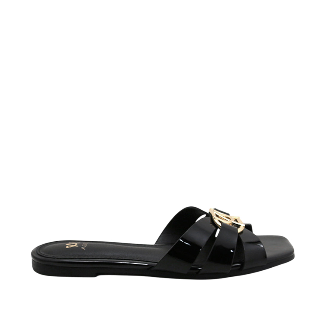 Sandalias slip on Dari para mujer color negro