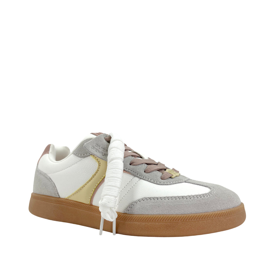 Sneakers Bristol para mujer color amarillo y blanco
