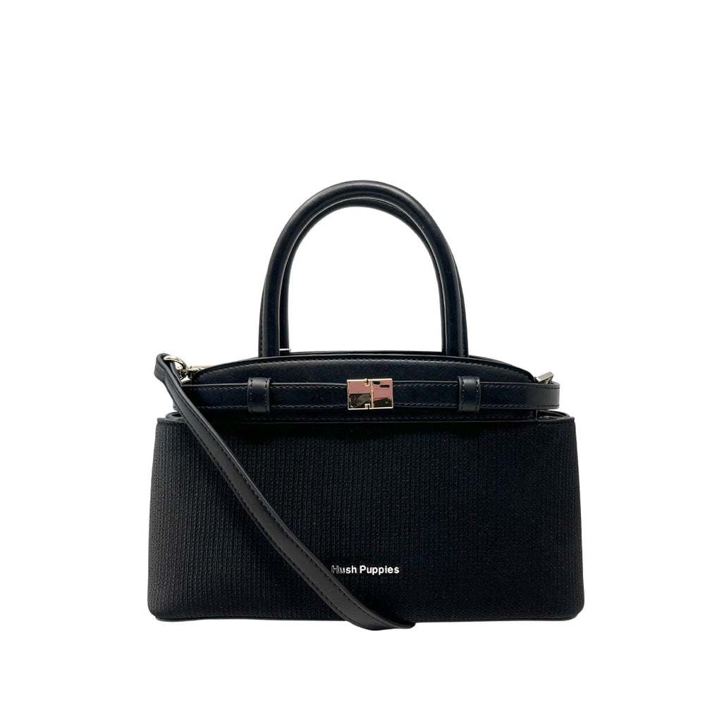 Cartera Satchel Clara para mujer color negro