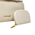 Cartera Satchel Clara para mujer color nude