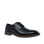 Oxfords cap toe Lewis para hombre color negro
