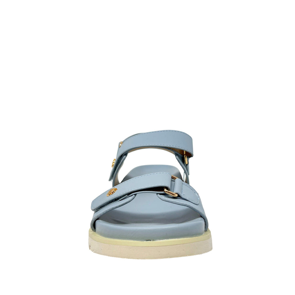Sandalias flats Morena para mujer color celeste