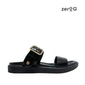 Sandalias flats Valia para mujer color negro