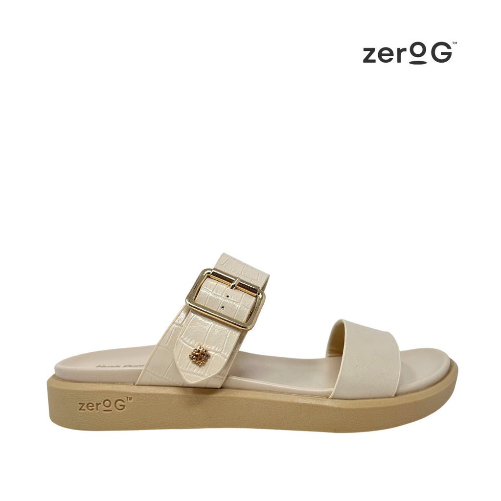 Sandalias flats Valia para mujer color beige