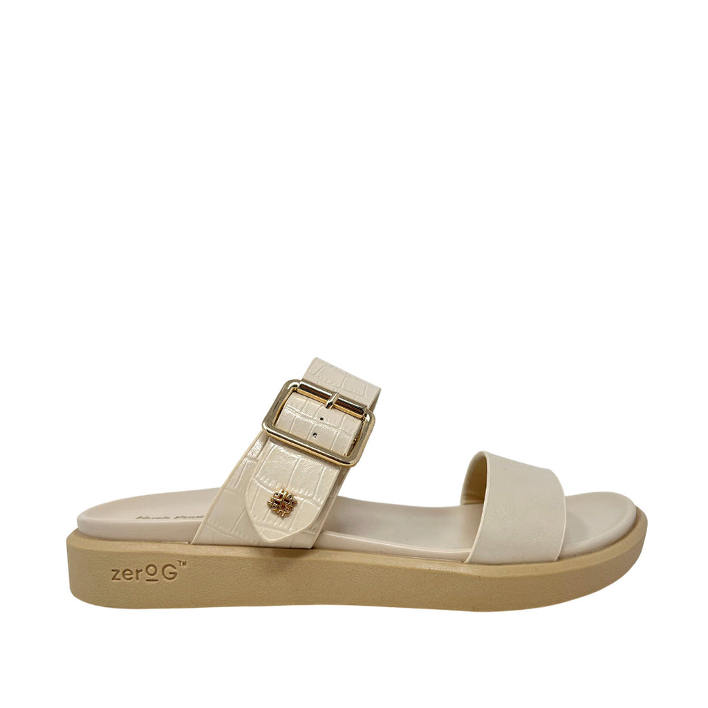 Sandalias flats Valia para mujer color beige