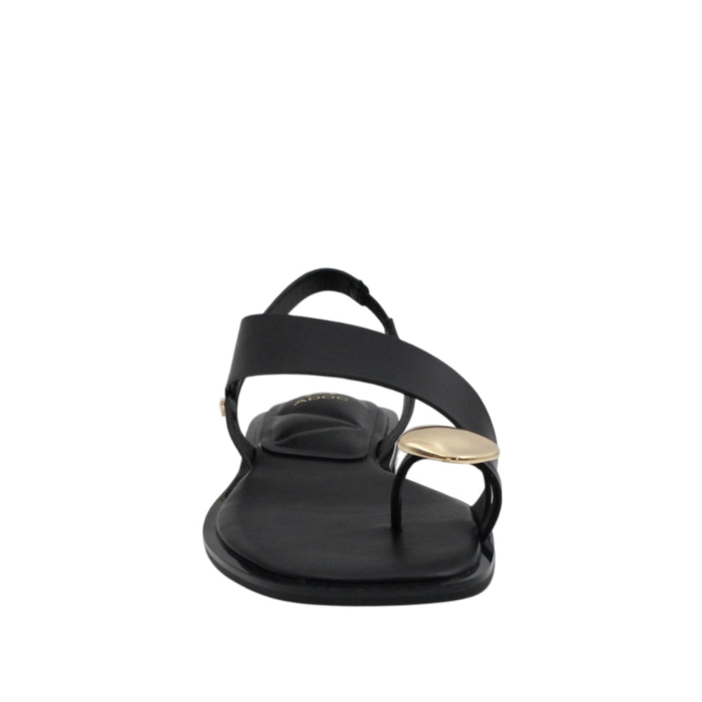 Sandalias flats Gisele para mujer color negro
