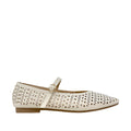 Flats Gianni para mujer color hueso