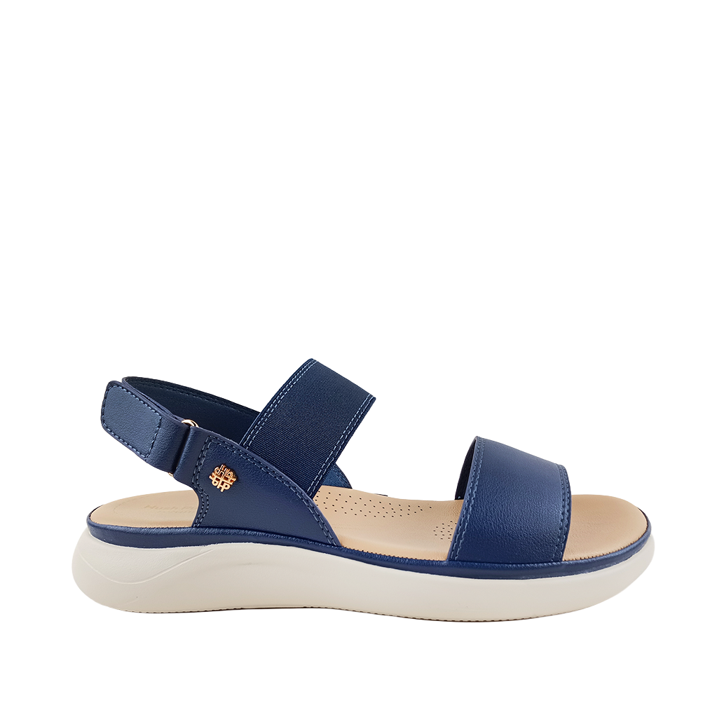 Sandalias flats Denisse para mujer color navy