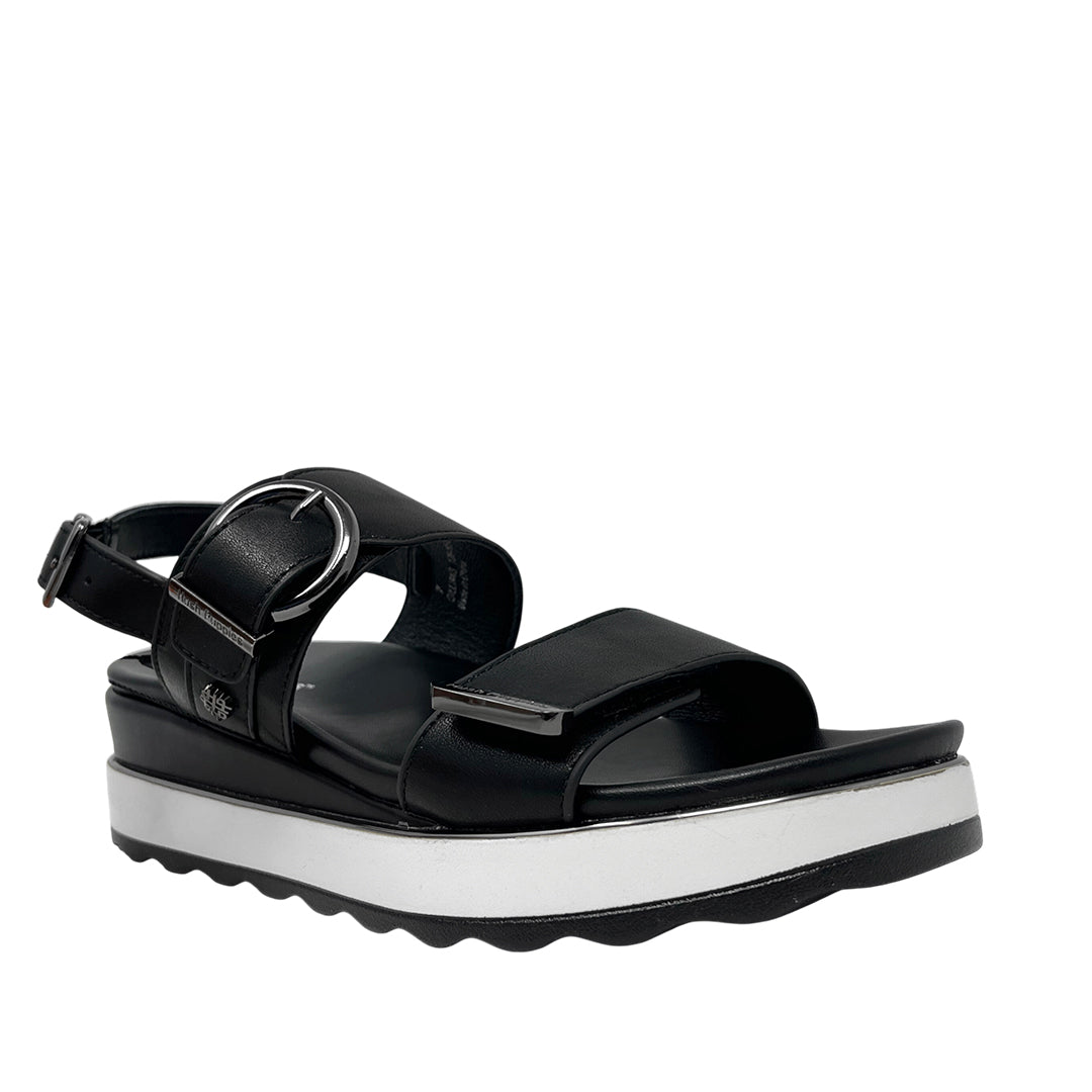 Sandalias flats Gillian para mujer color negro