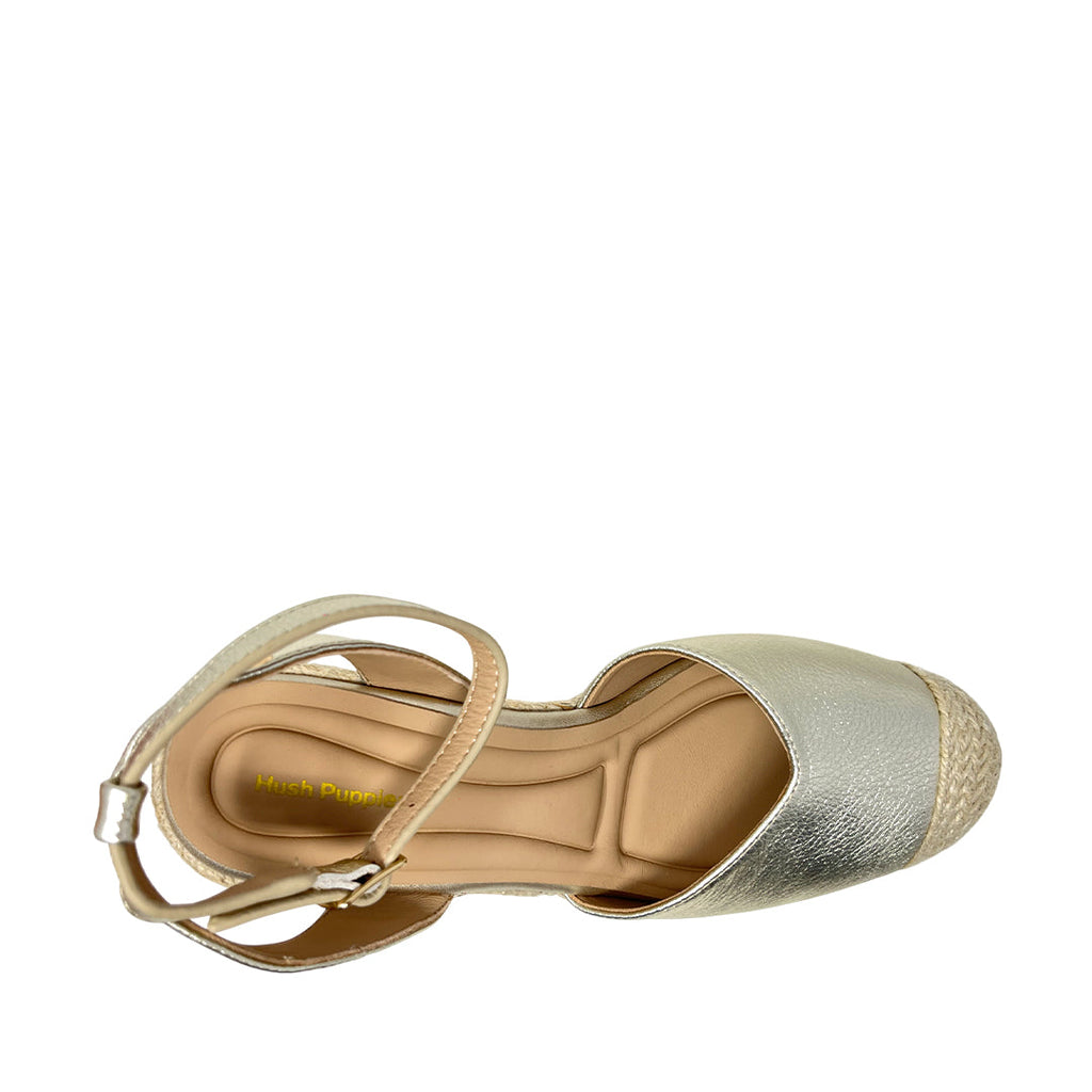 Alpargatas Molly para mujer color dorado