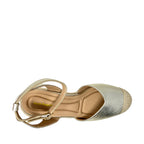 Alpargatas Molly para mujer color dorado