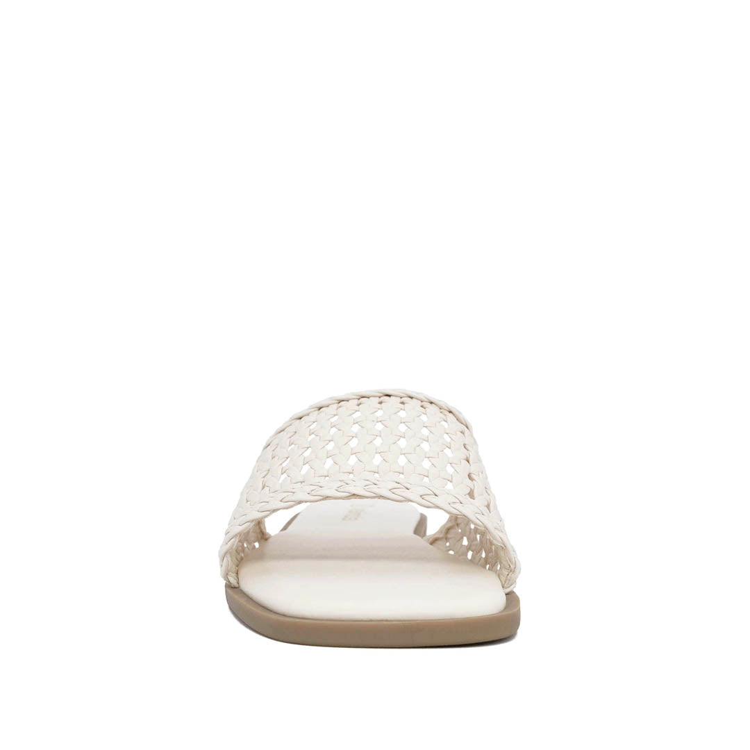 Sandalias flats Betty para mujer color blanco