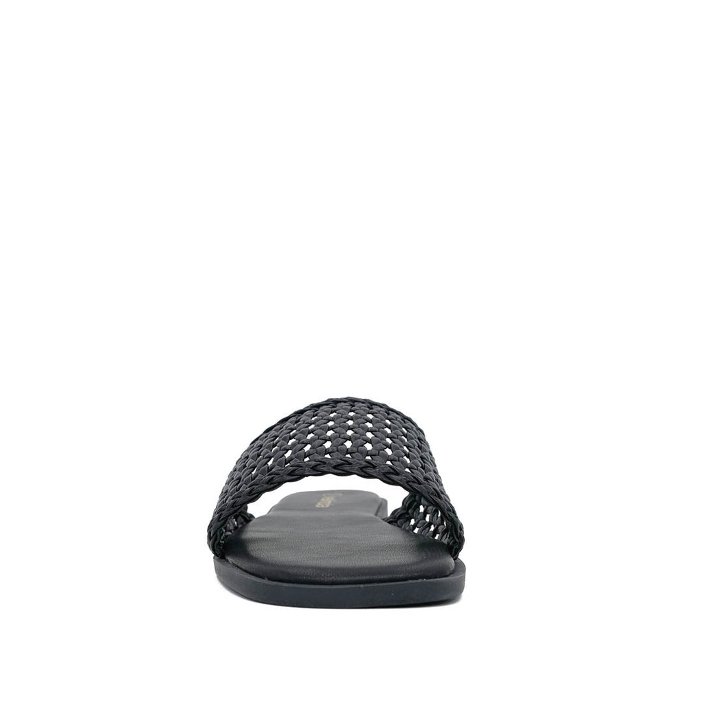 Sandalias flats Betty para mujer color negro