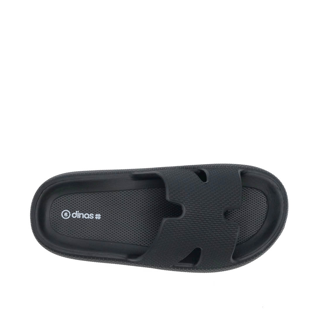 Sandalias Flats Herna para mujer color negro