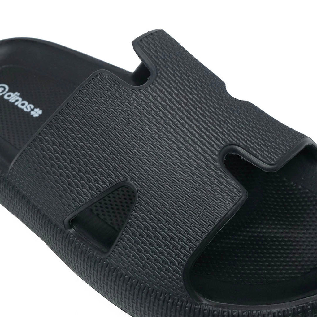 Sandalias Flats Herna para mujer color negro