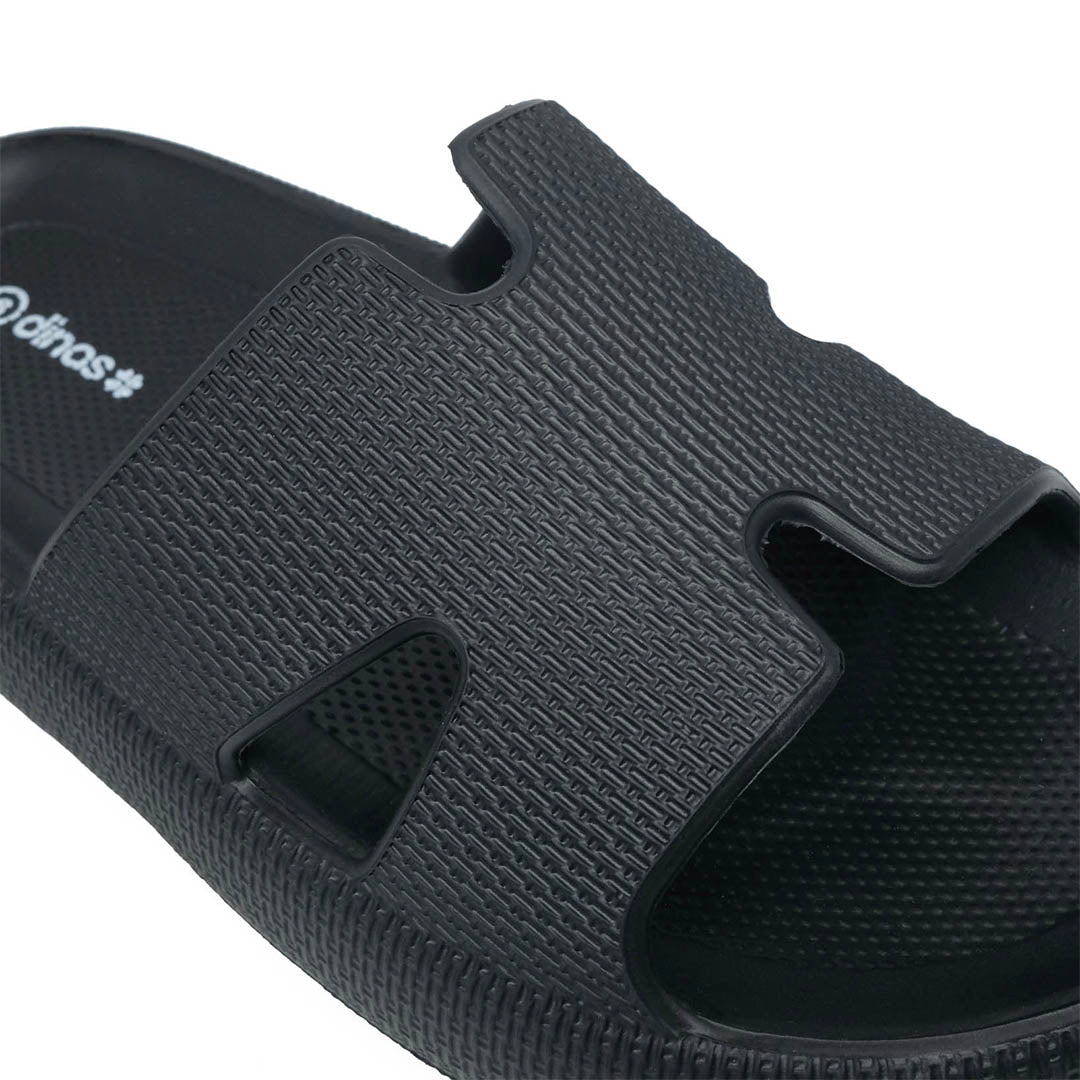 Sandalias Flats Herna para mujer color negro