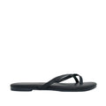 Sandalias flats Kenia para mujer color negro